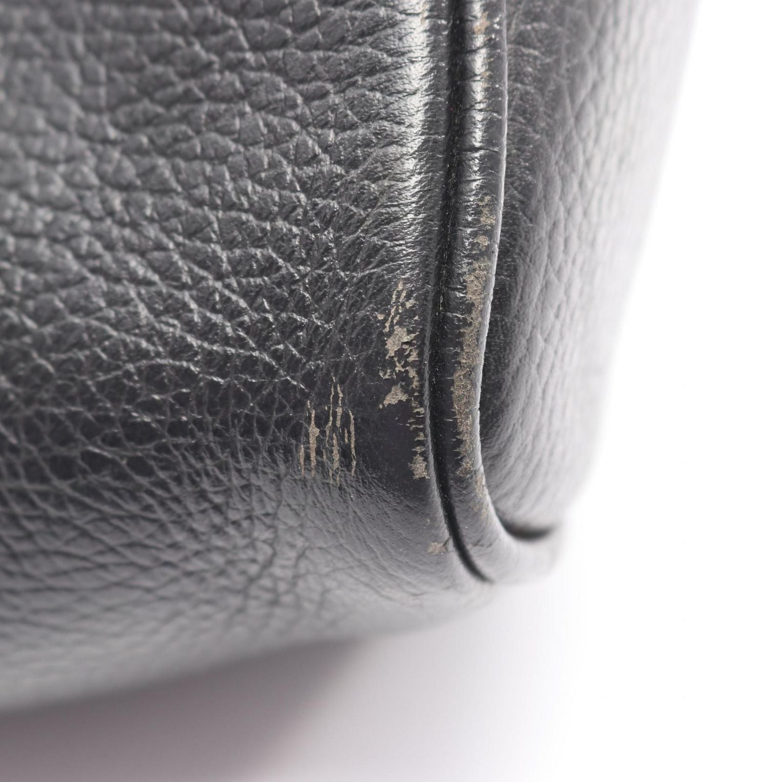 Dior Handbag CD 2-Way Black Leather CD Logo Hand — view 6