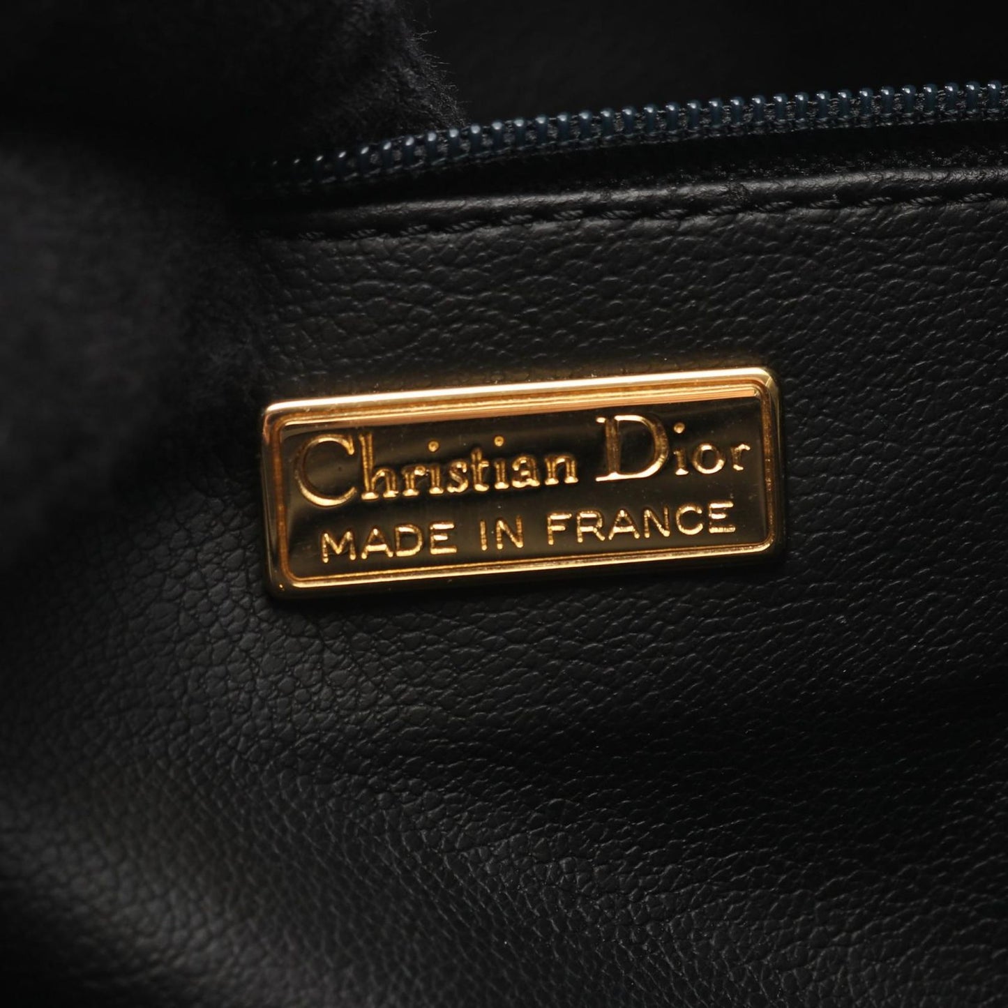 Dior Handbag CD 2-Way Black Leather CD Logo Hand — view 4