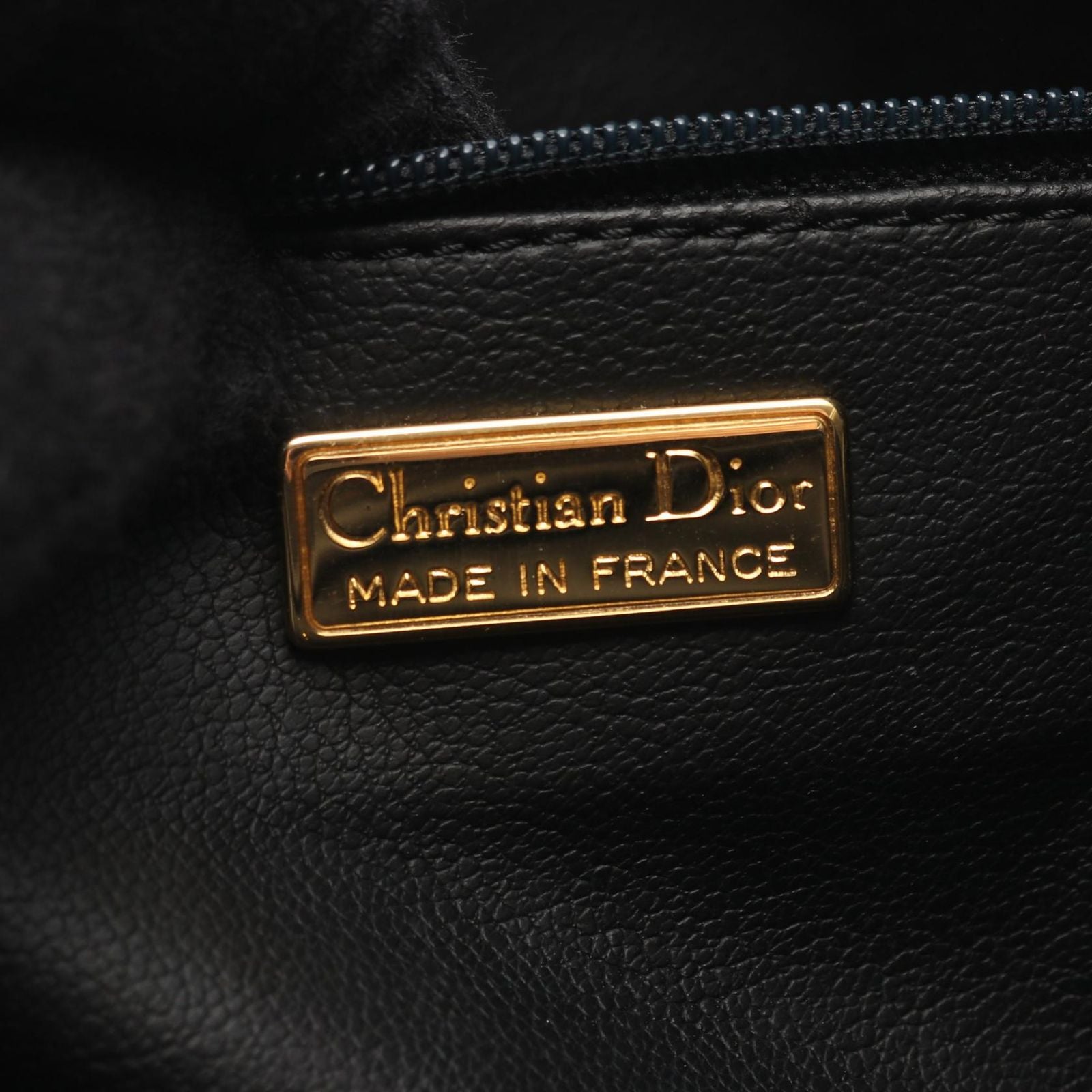 Dior Handbag CD 2-Way Black Leather CD Logo Hand — view 4