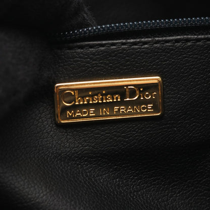 Dior Handbag CD 2-Way Black Leather CD Logo Hand — view 4