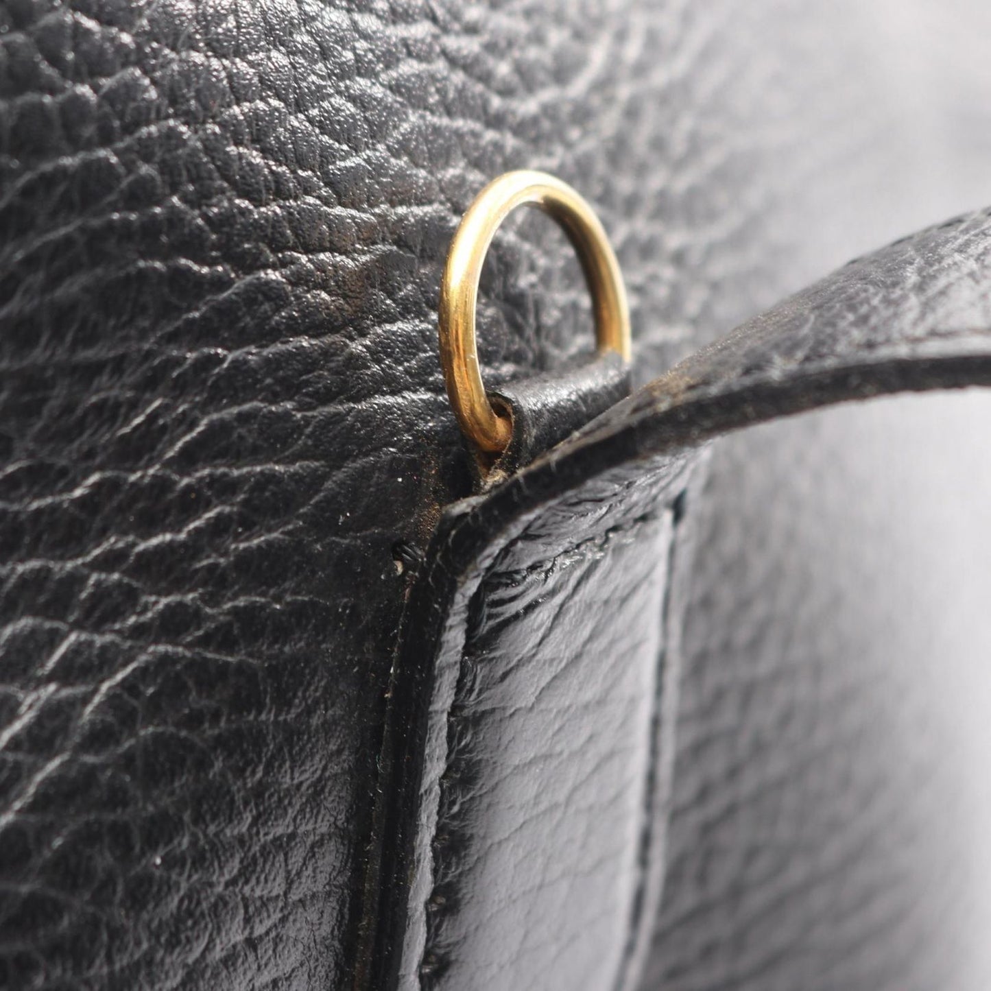 Dior Handbag CD 2-Way Black Leather CD Logo Hand — view 8