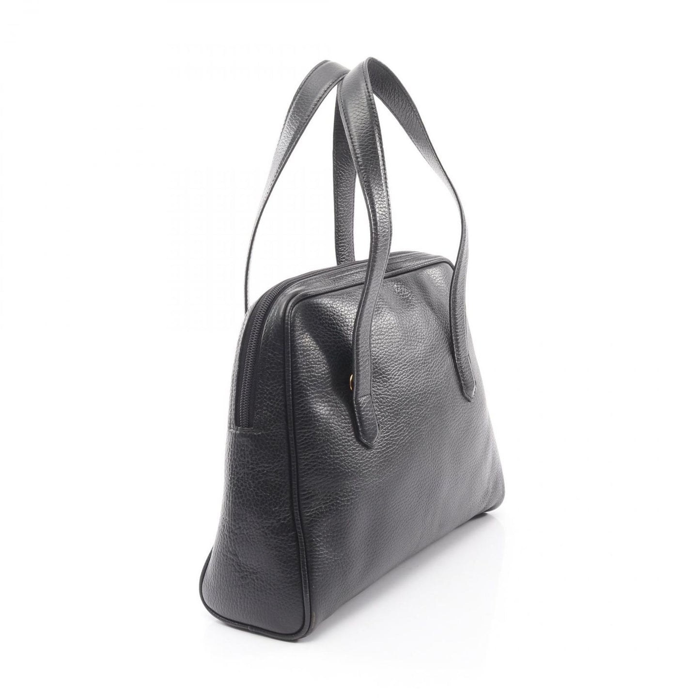 Dior Handbag CD 2-Way Black Leather CD Logo Hand — view 2