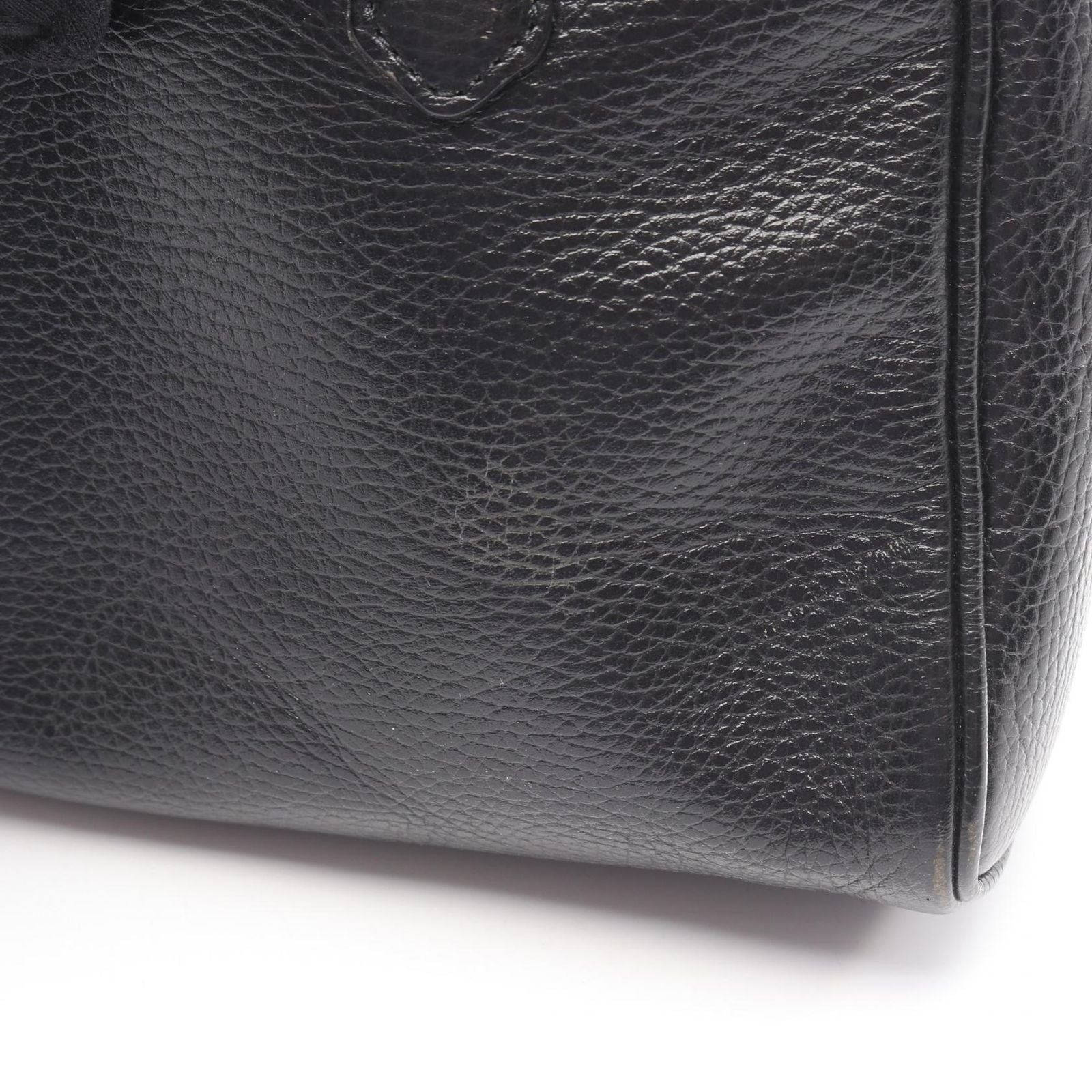Dior Handbag CD 2-Way Black Leather CD Logo Hand — view 7