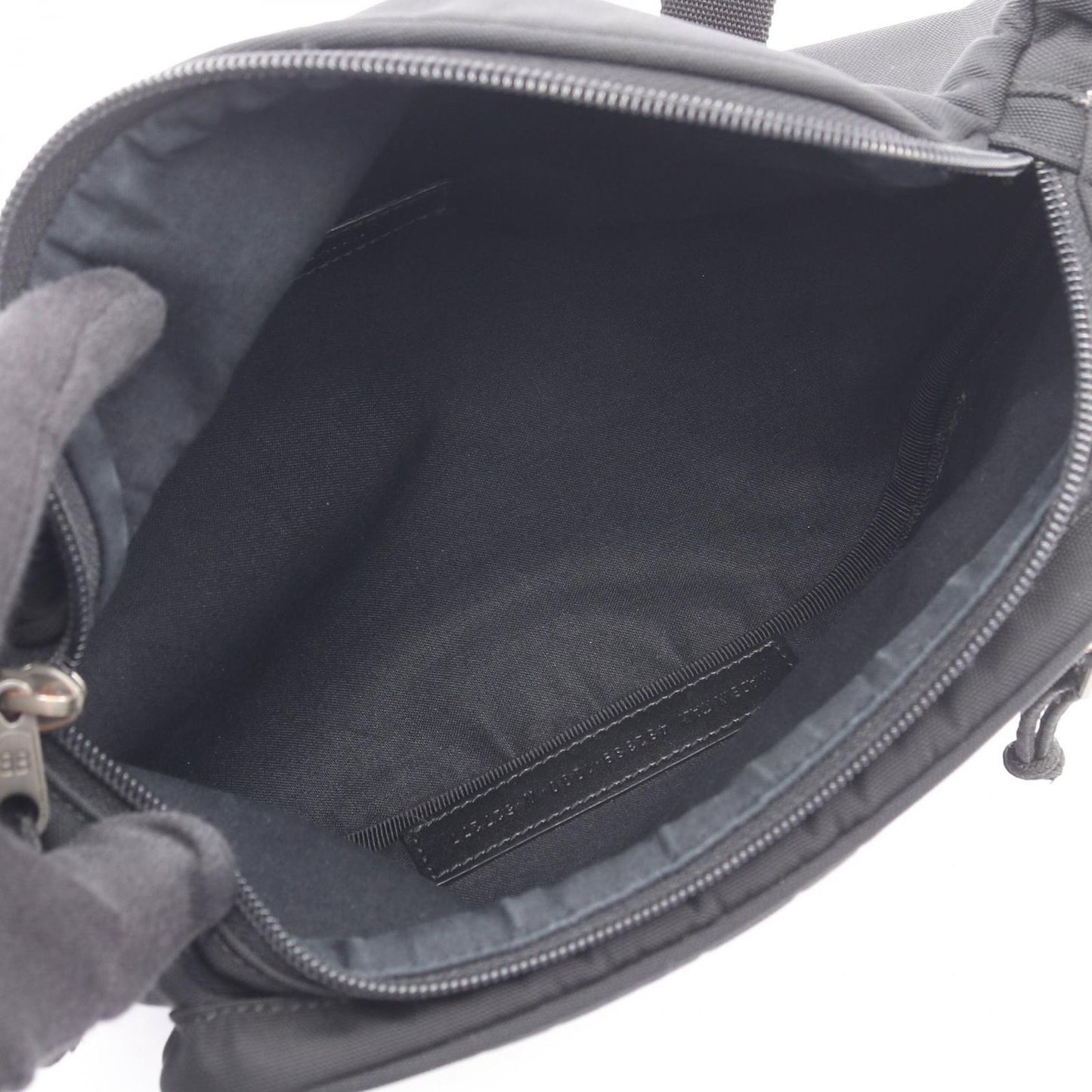 Balenciaga Waist Bag Explorer Black Canvas — view 3
