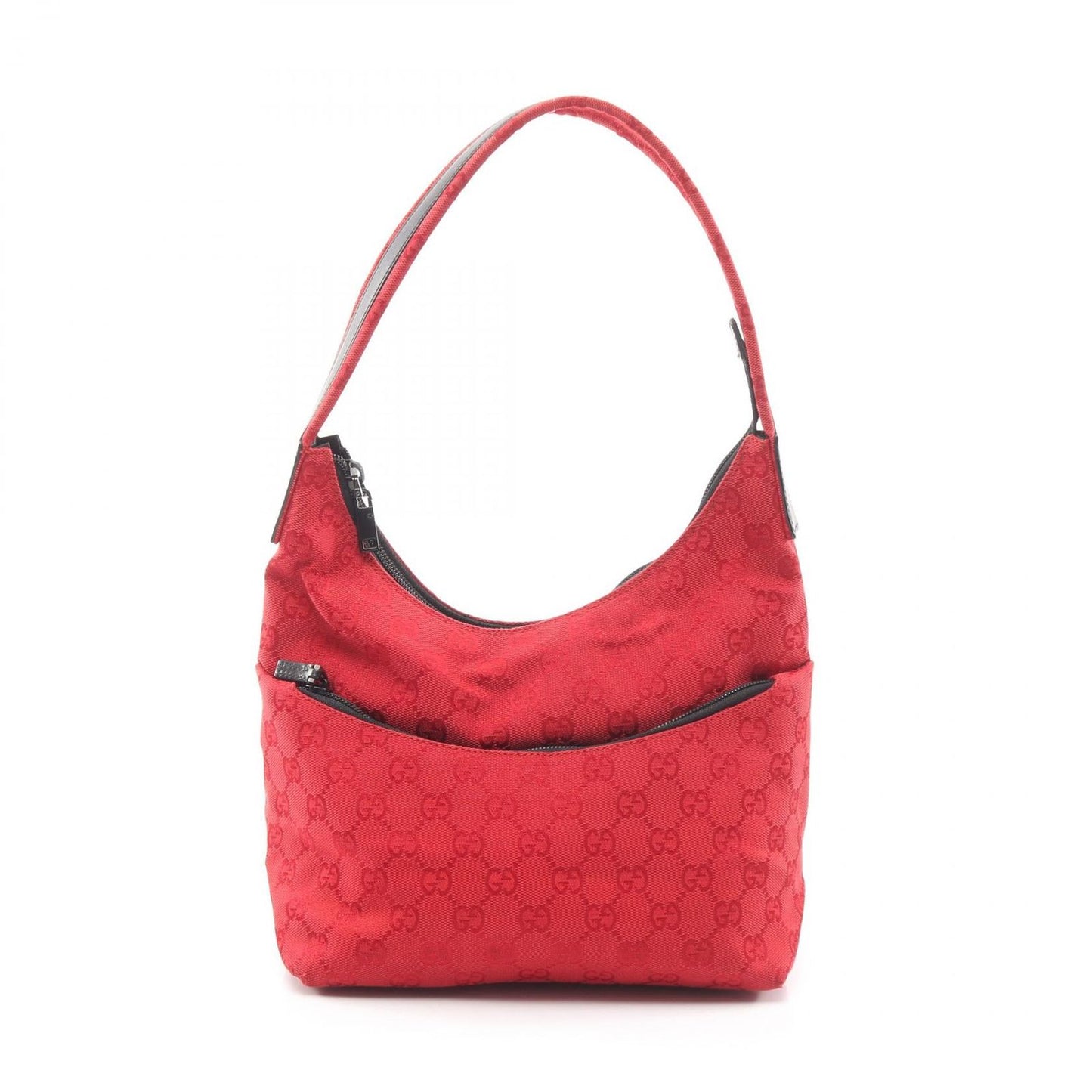 Gucci Shoulder Bag GG Canvas 001 Red
