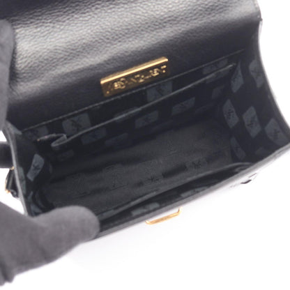 Saint Laurent Yves Handbag 2-Way Black Leather — view 3