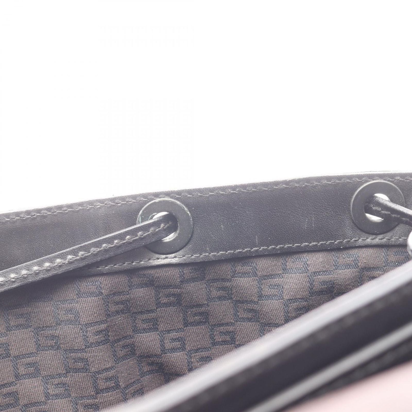 Gucci Tote Black Dark Brown Leather Shoulder — view 5
