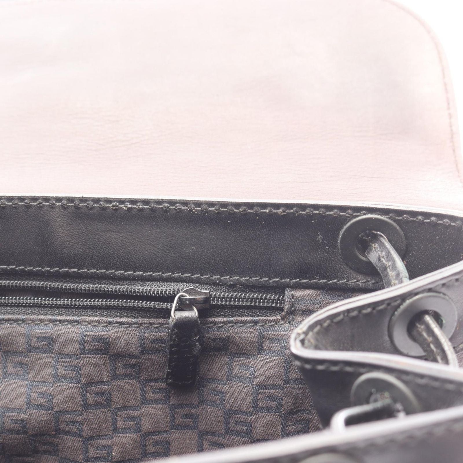 Gucci Tote Black Dark Brown Leather Shoulder — view 6
