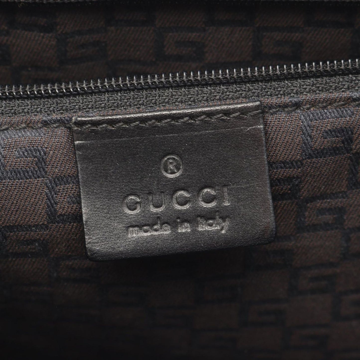 Gucci Tote Black Dark Brown Leather Shoulder — view 4