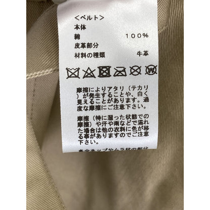 Hermes Leather Cotton Contrast Belt Sleeveless 36 — view 5