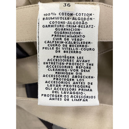 Hermes Leather Cotton Contrast Belt Sleeveless 36 — view 4