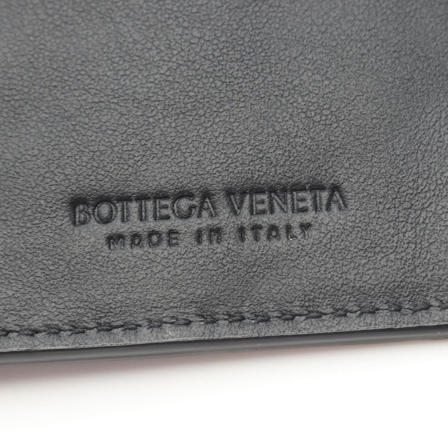 Bottega Veneta Billfold Intrecciato Black Leather Long Wallet — view 5