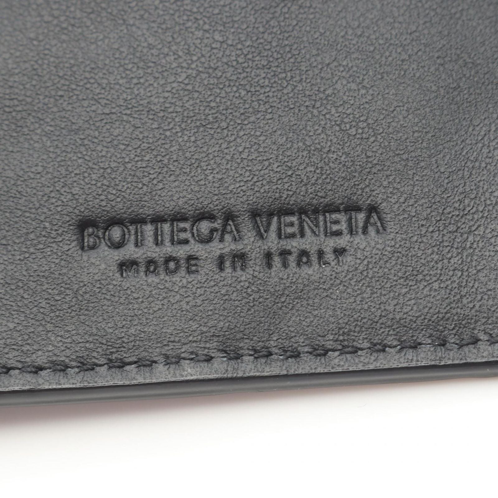 Bottega Veneta Billfold Intrecciato Black Leather Long Wallet — view 5