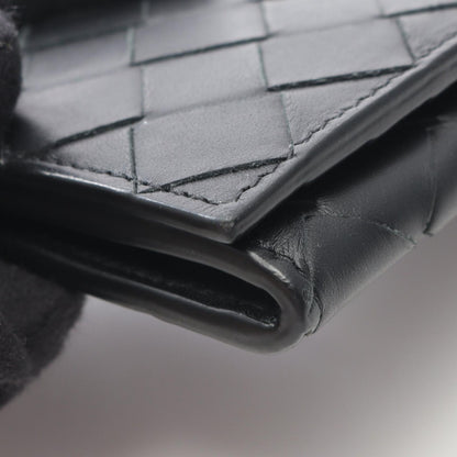 Bottega Veneta Billfold Intrecciato Black Leather Long Wallet — view 8
