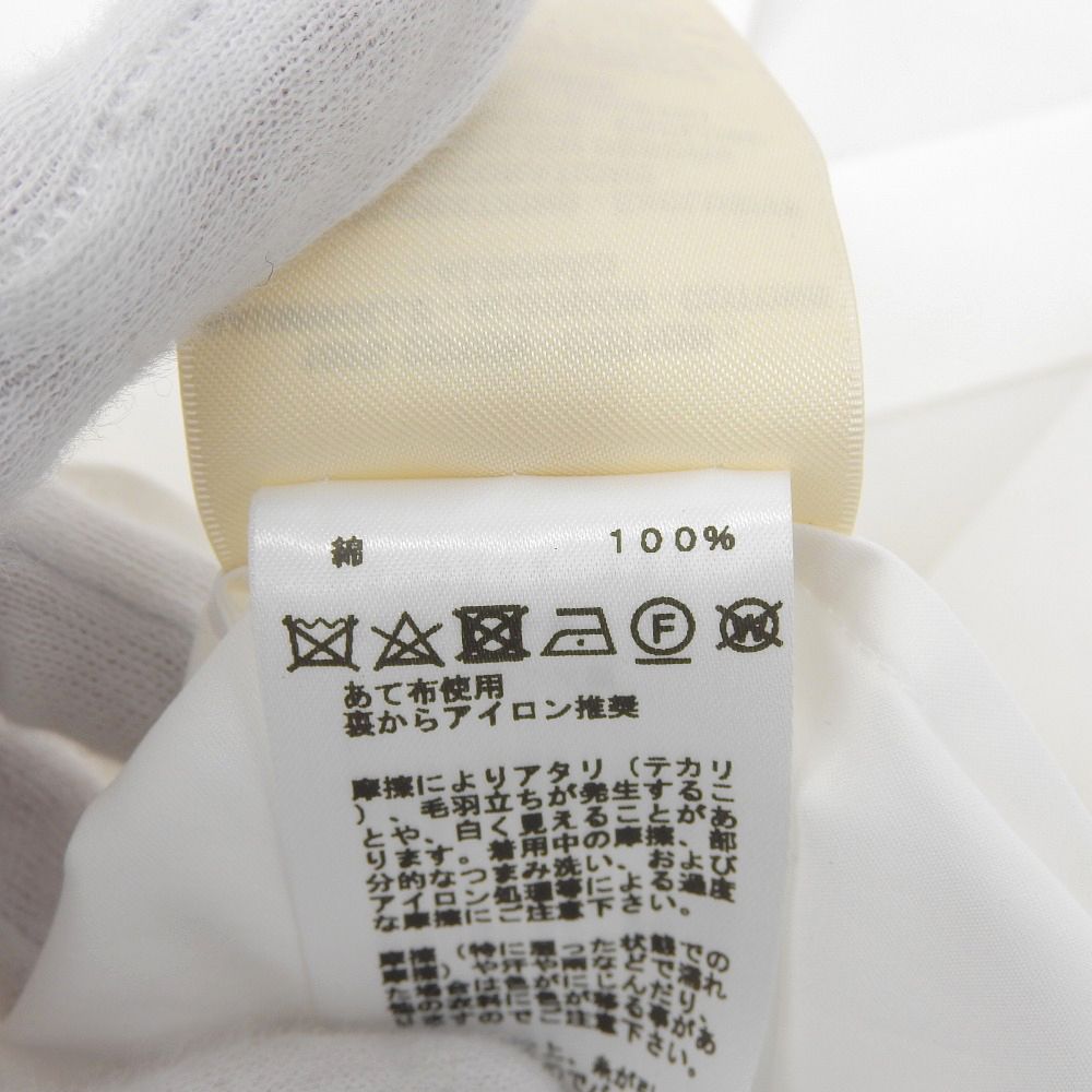 Hermes Carre Shirt Embroidery Regular Top White — view 4
