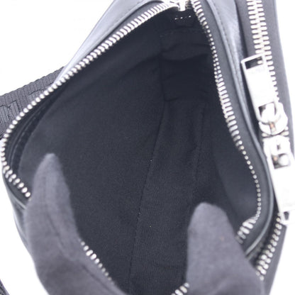 Dior Shoulder Bag CD Diamond Messenger Pouch Gray Black Canvas Leather — view 3