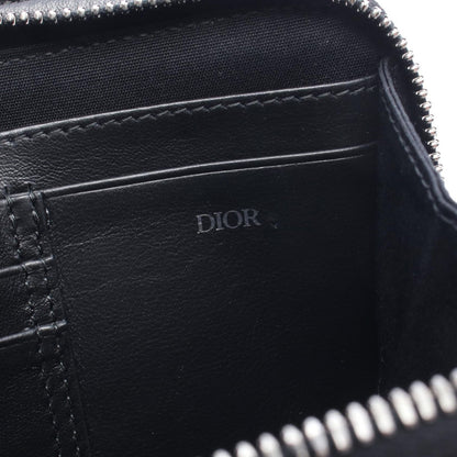 Dior Shoulder Bag CD Diamond Messenger Pouch Gray Black Canvas Leather — view 5
