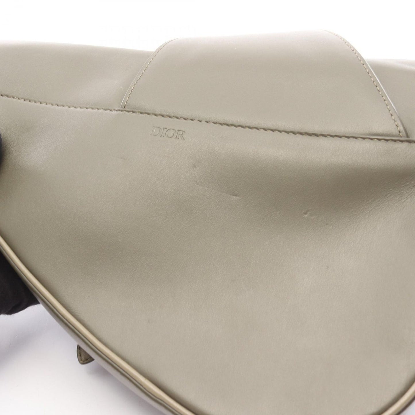 Dior Waist Bag Khaki Leather — view 5