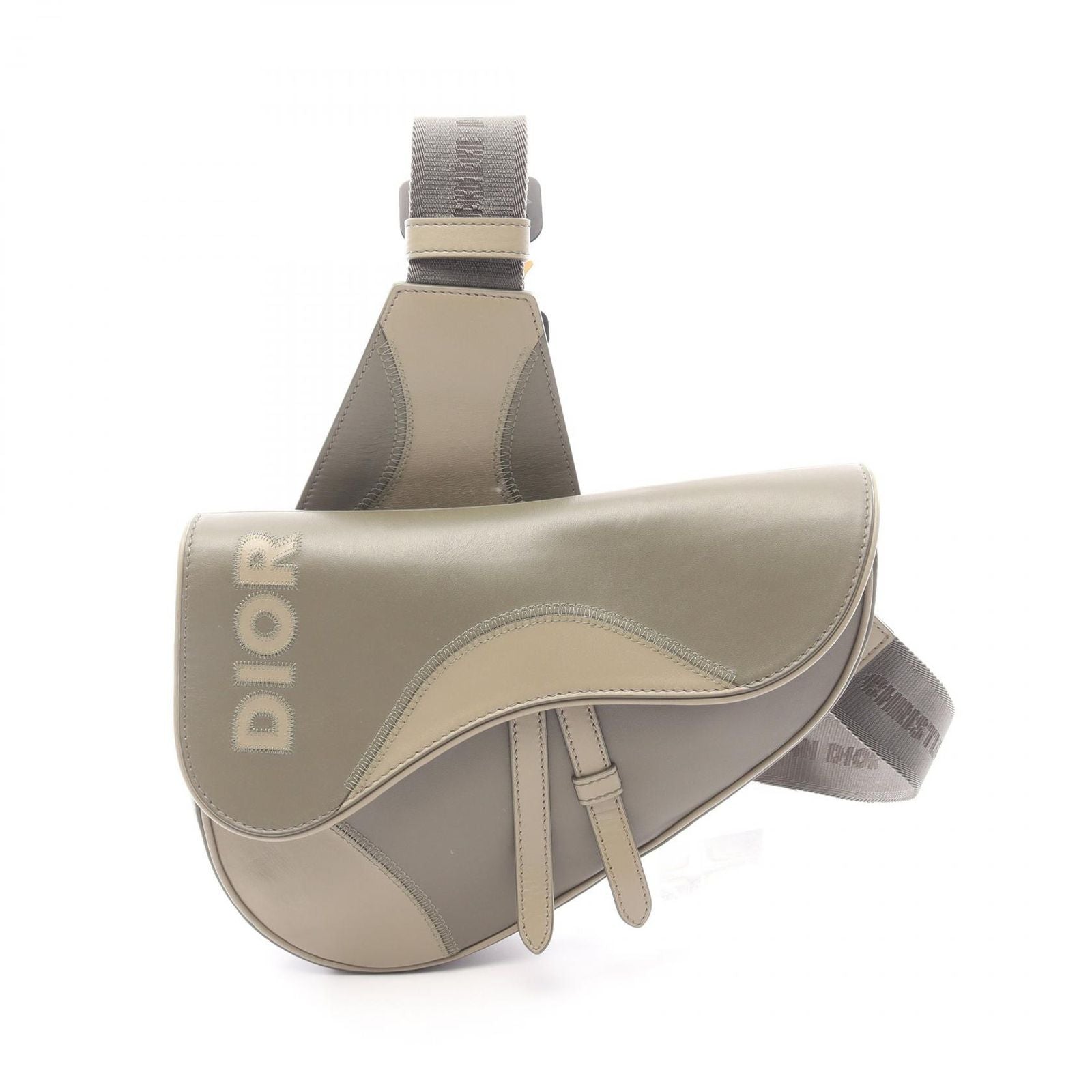 Dior Waist Bag Khaki Leather
