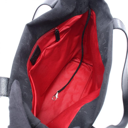 Bvlgari Tote Logo Mania Black Canvas Leather — view 3