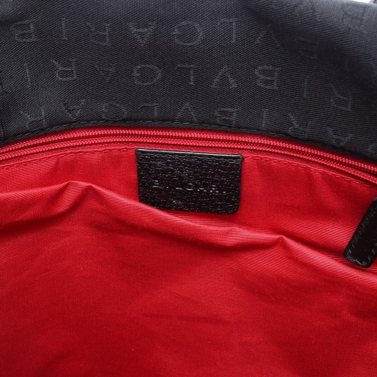 Bvlgari Tote Logo Mania Black Canvas Leather — view 4