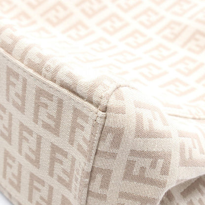 Fendi Tote Zucchino Beige Canvas Leather — view 7