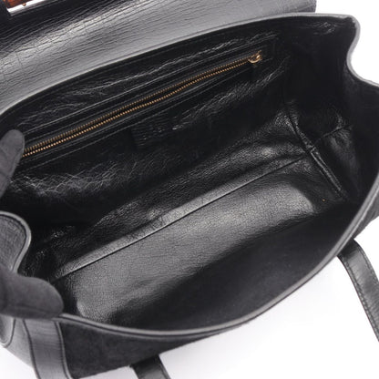 Gucci Shoulder Bag Bamboo Black Leather — view 3