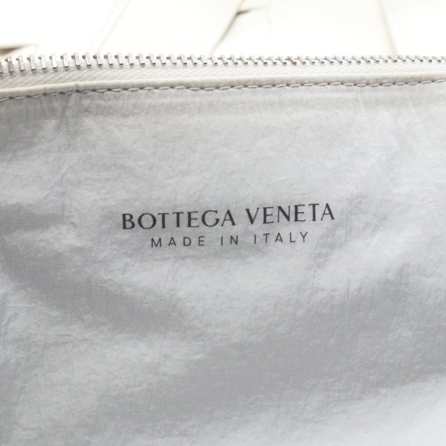 Bottega Veneta Tote Intrecciato Ivory Leather Maxi — view 4