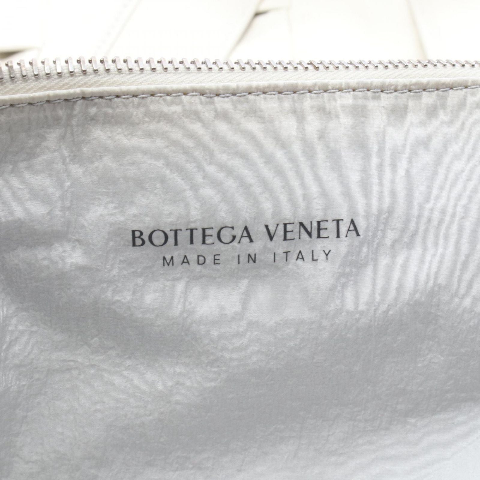 Bottega Veneta Tote Intrecciato Ivory Leather Maxi — view 4