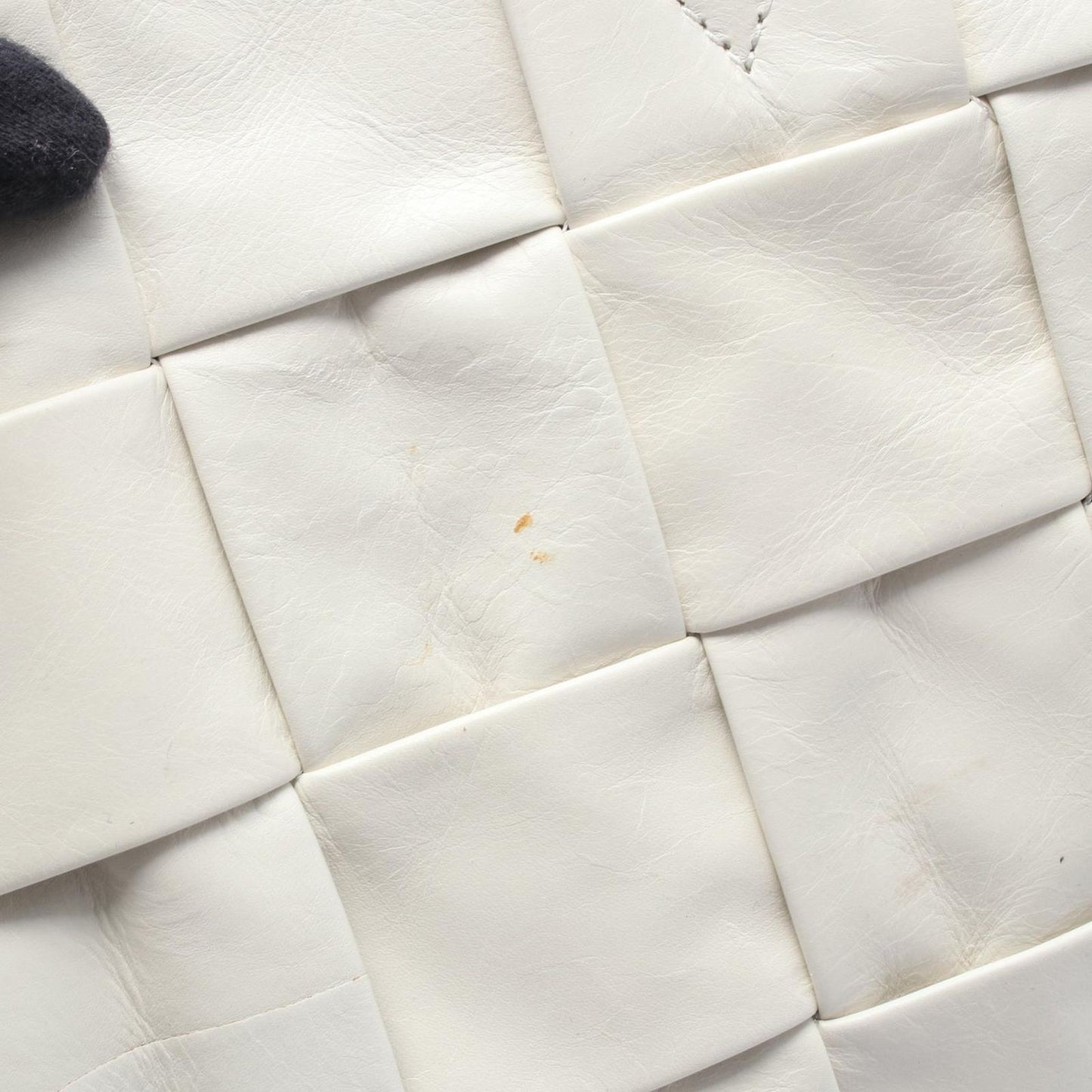 Bottega Veneta Tote Intrecciato Ivory Leather Maxi — view 6