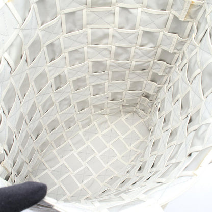 Bottega Veneta Tote Intrecciato Ivory Leather Maxi — view 3