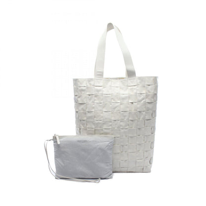 Bottega Veneta Tote Intrecciato Ivory Leather Maxi