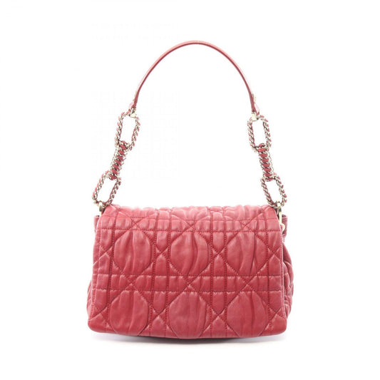 Dior Shoulder Bag Cannage Bordeaux Leather