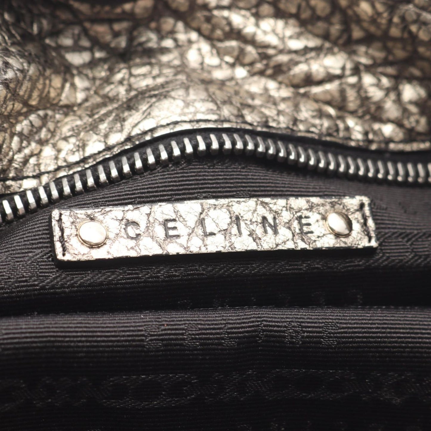 Celine Handbag Bittersweet Metallic Gold Leather Shoulder — view 4