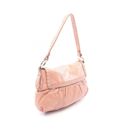 Fendi Handbagage Selleria Pink Beige Leather Shoulder Handbag — view 2