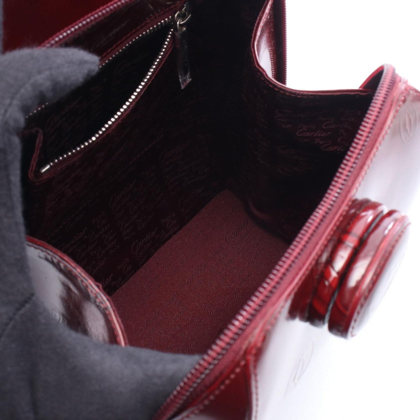 Cartier Backpack Happy Birthday Bordeaux Leather — view 3
