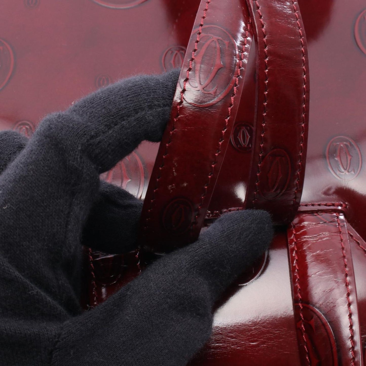 Cartier Backpack Happy Birthday Bordeaux Leather — view 6