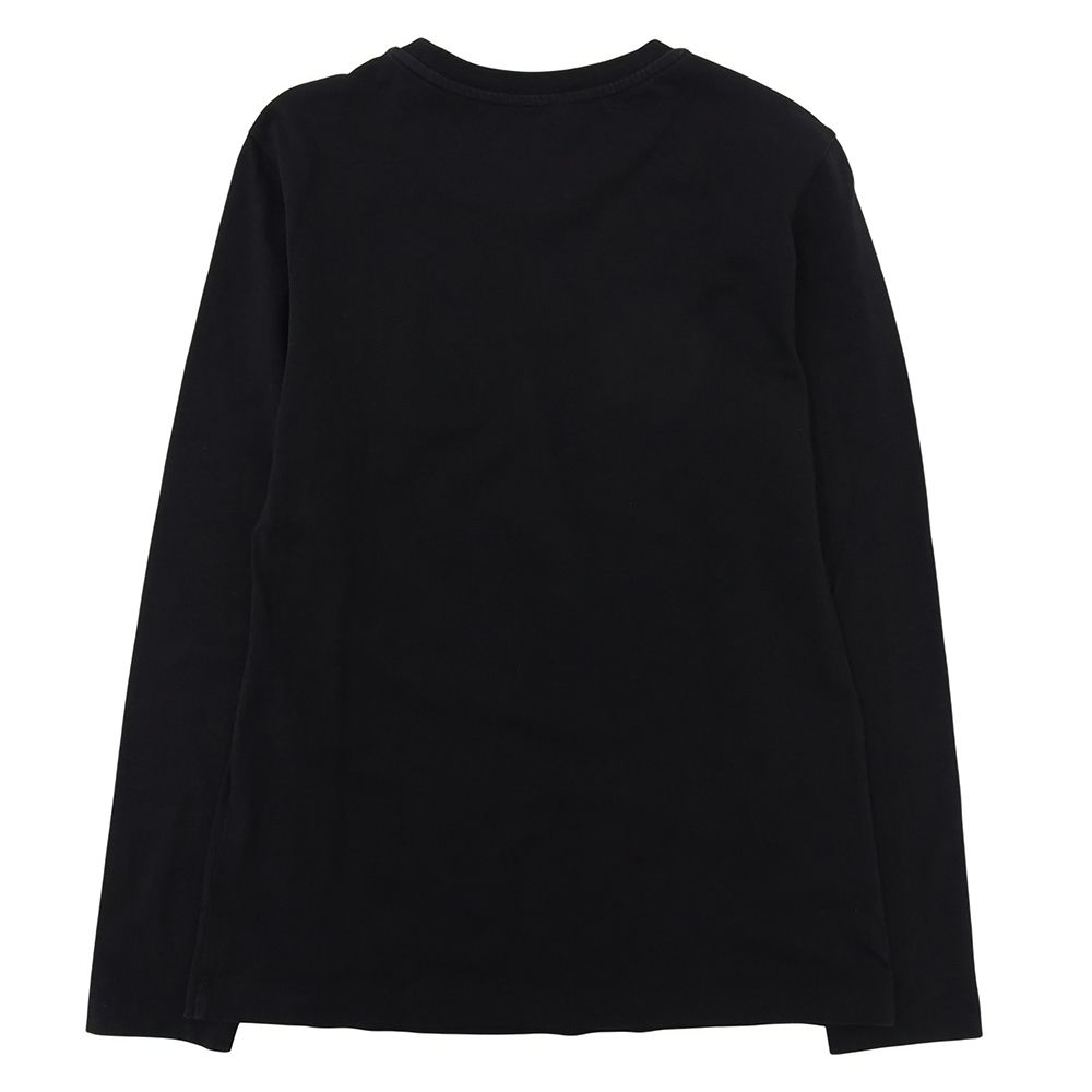 Moncler Cotton Logo Long Top Black XS — view 2