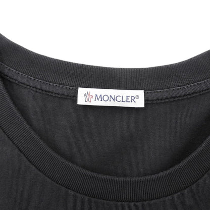 Moncler Cotton Logo Long Top Black XS — view 3