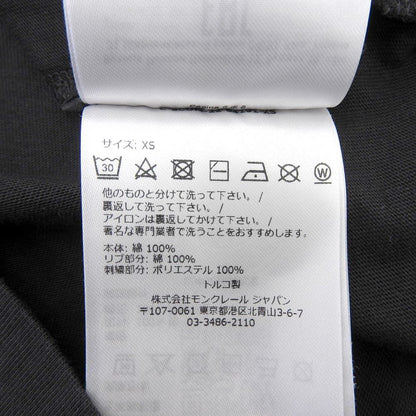 Moncler Cotton Logo Long Top Black XS — view 4