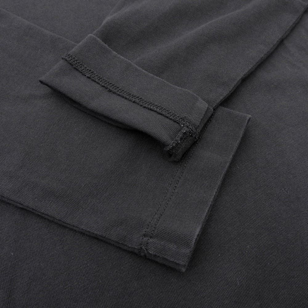 Moncler Cotton Logo Long Top Black XS — view 6