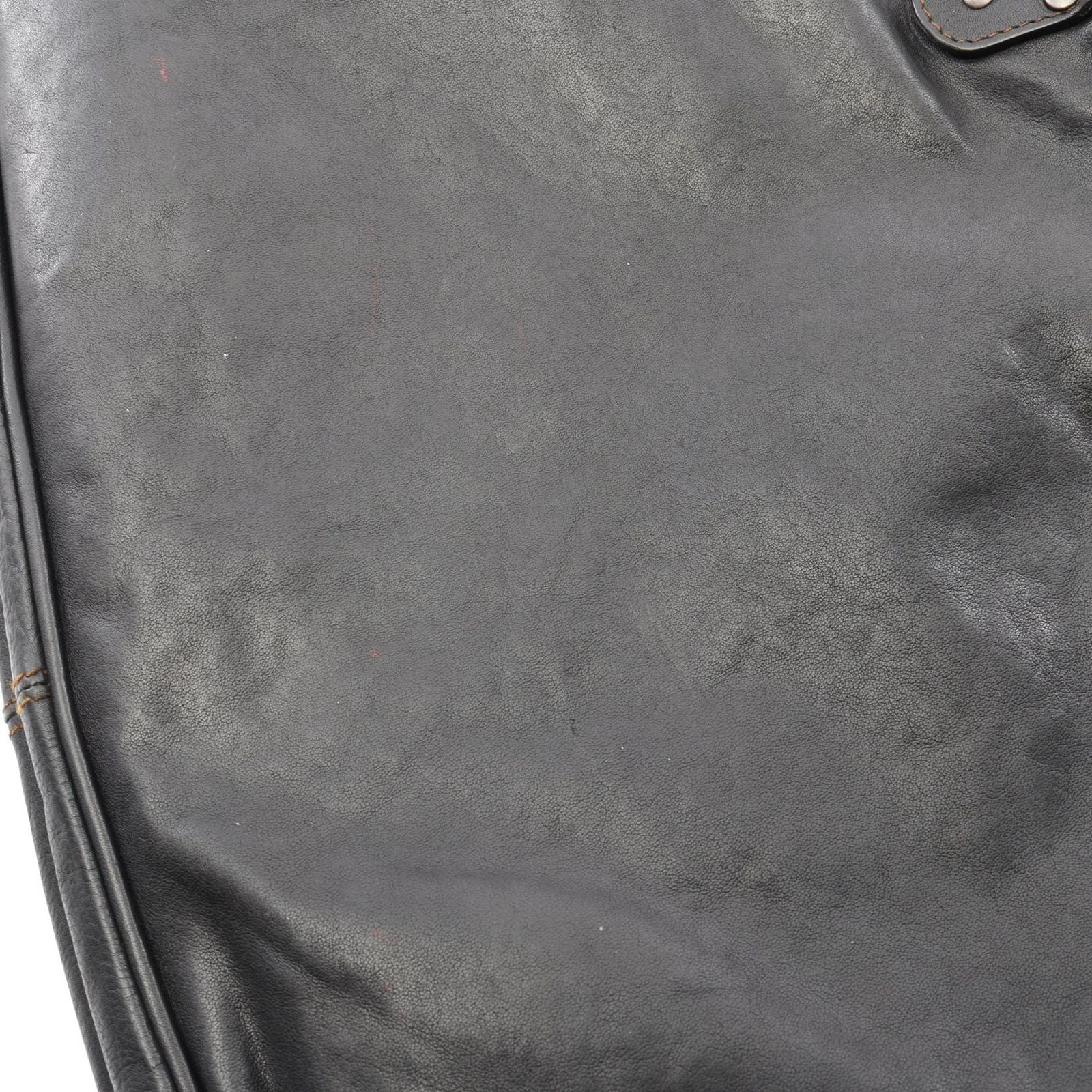 Dior Handbag Gaucho Black Leather Hand — view 7