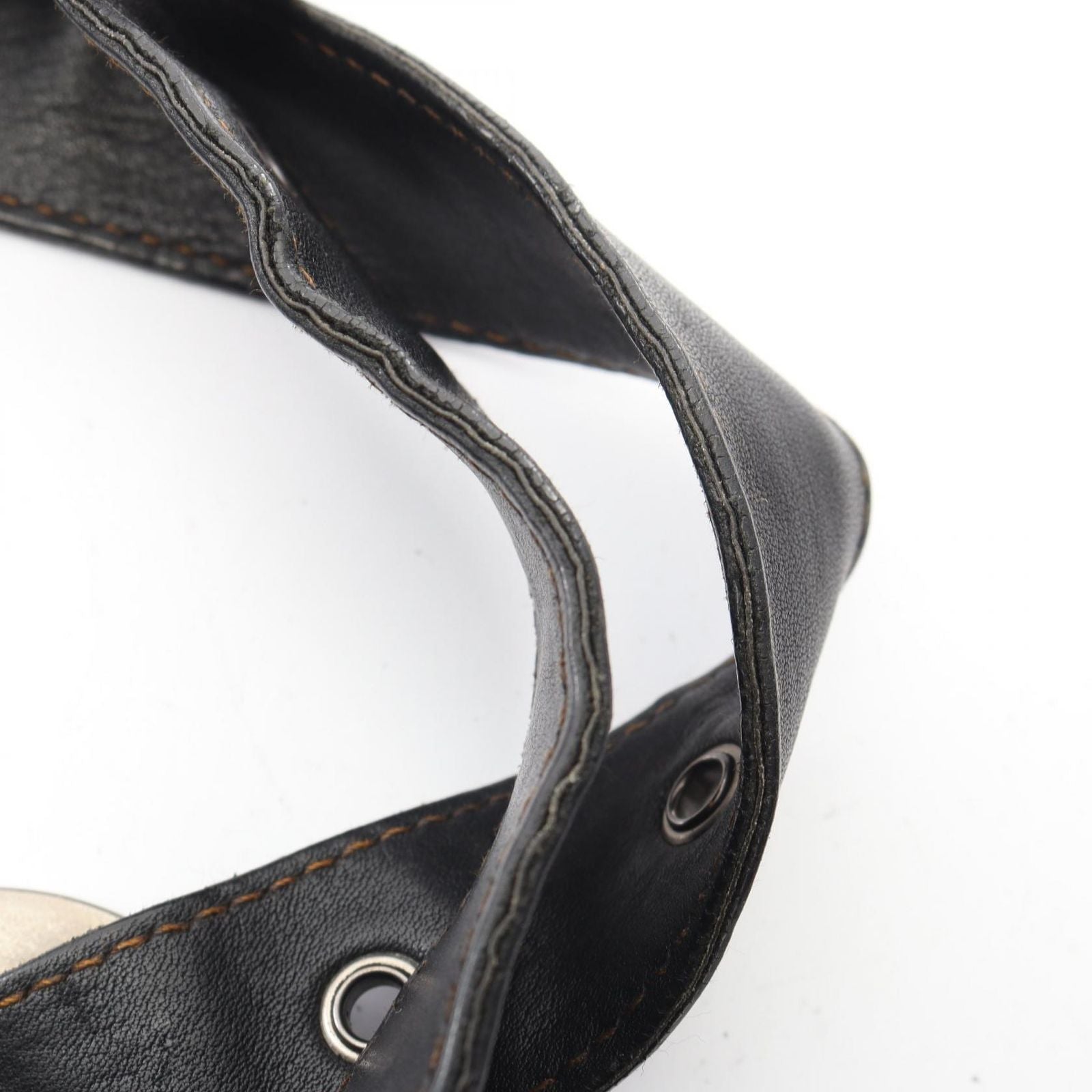 Dior Handbag Gaucho Black Leather Hand — view 6