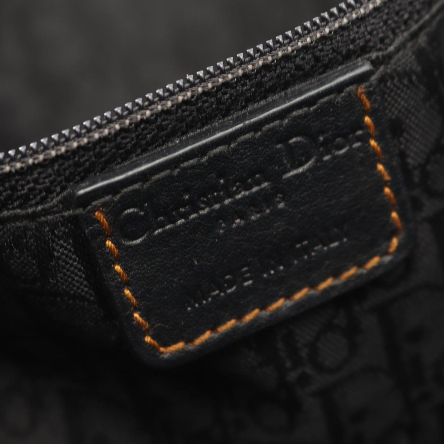 Dior Handbag Gaucho Black Leather Hand — view 4