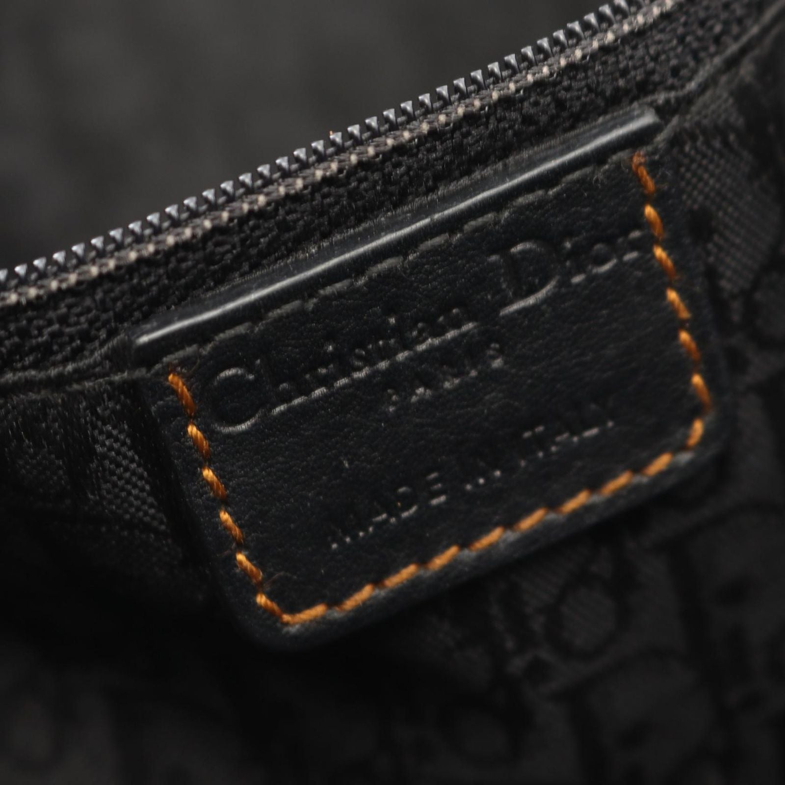 Dior Handbag Gaucho Black Leather Hand — view 4