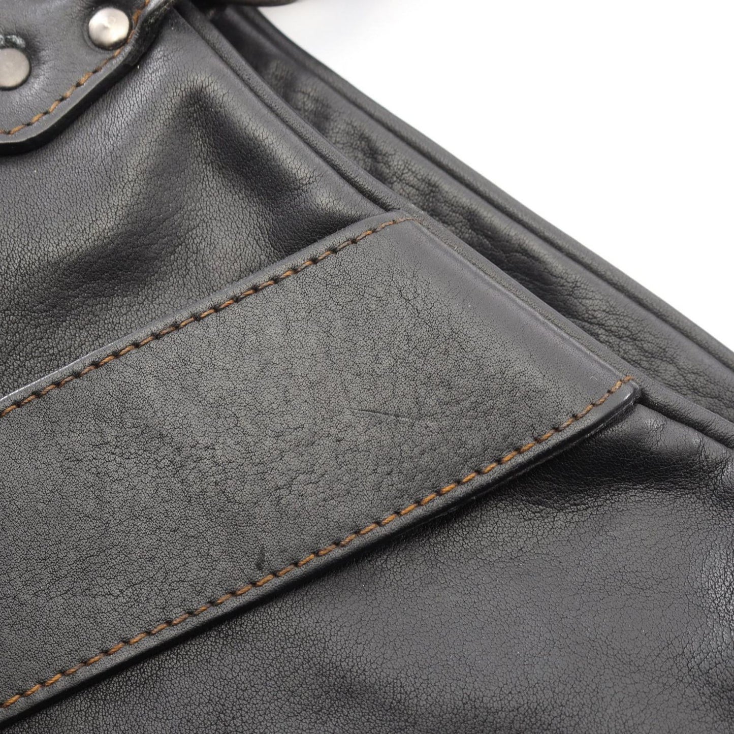 Dior Handbag Gaucho Black Leather Hand — view 9