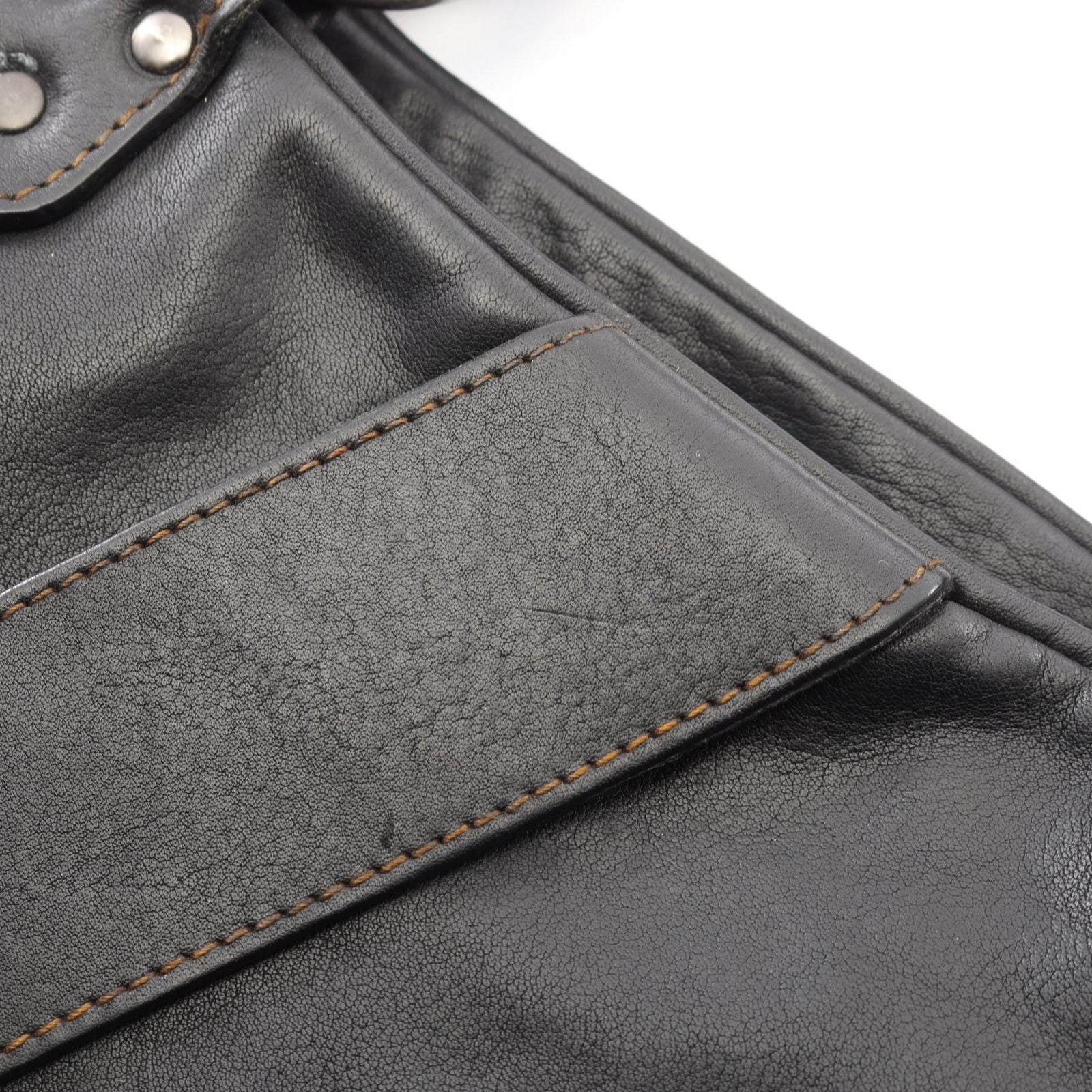 Dior Handbag Gaucho Black Leather Hand — view 9