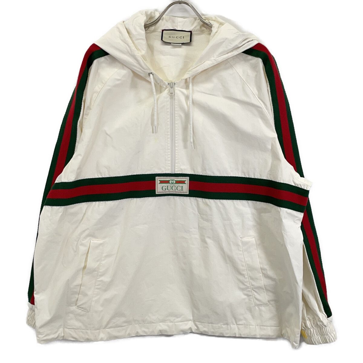 Gucci White Sherry Line Anorak Hoodie 48