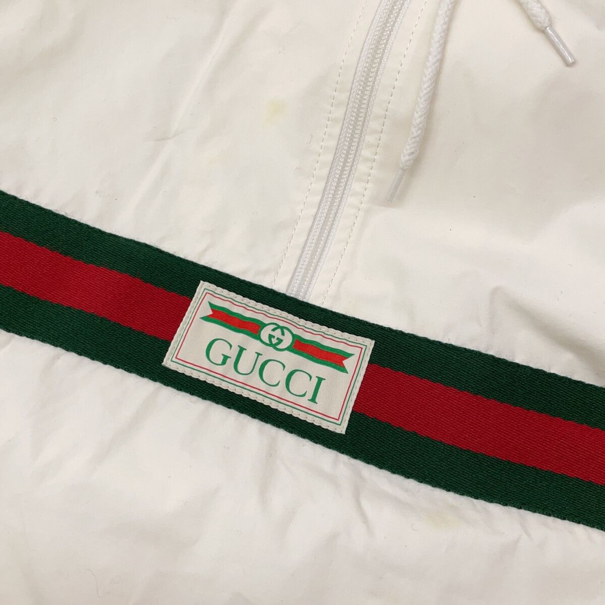 Gucci White Sherry Line Anorak Hoodie 48 — view 7