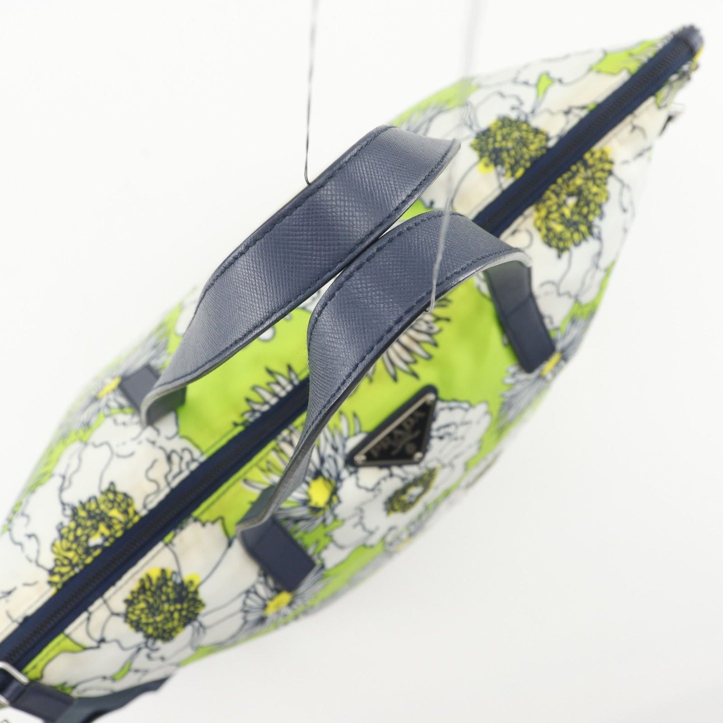 Prada 2-Way Shoulder Nylon Yellow Green LadyTote Bag — view 5